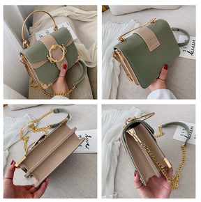 Bolsa Feminina Transversal Grande Verde - VIEL ELEGANCE