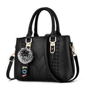 Bolsa Transversal Feminina Grande Preta - VIEL ELEGANCE