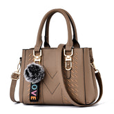 Bolsa Transversal Feminina Grande Marrom- VIEL ELEGANCE