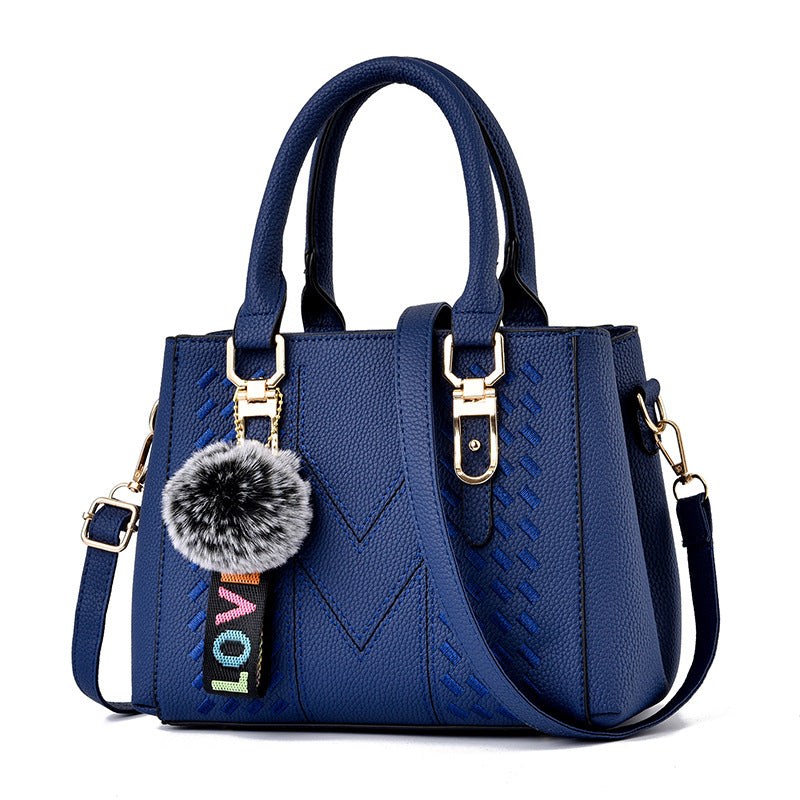 Bolsa Transversal Feminina Grande Azul - VIEL ELEGANCE