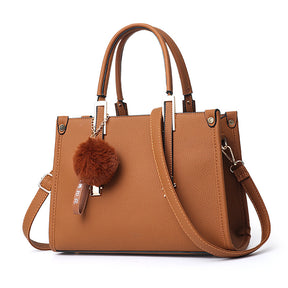 Bolsa Feminina Glamour Pompom Marrom - VIEL ELEGANCE 