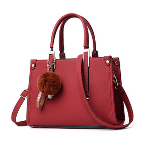 Bolsa Feminina Glamour Pompom Vermelha - VIEL ELEGANCE 