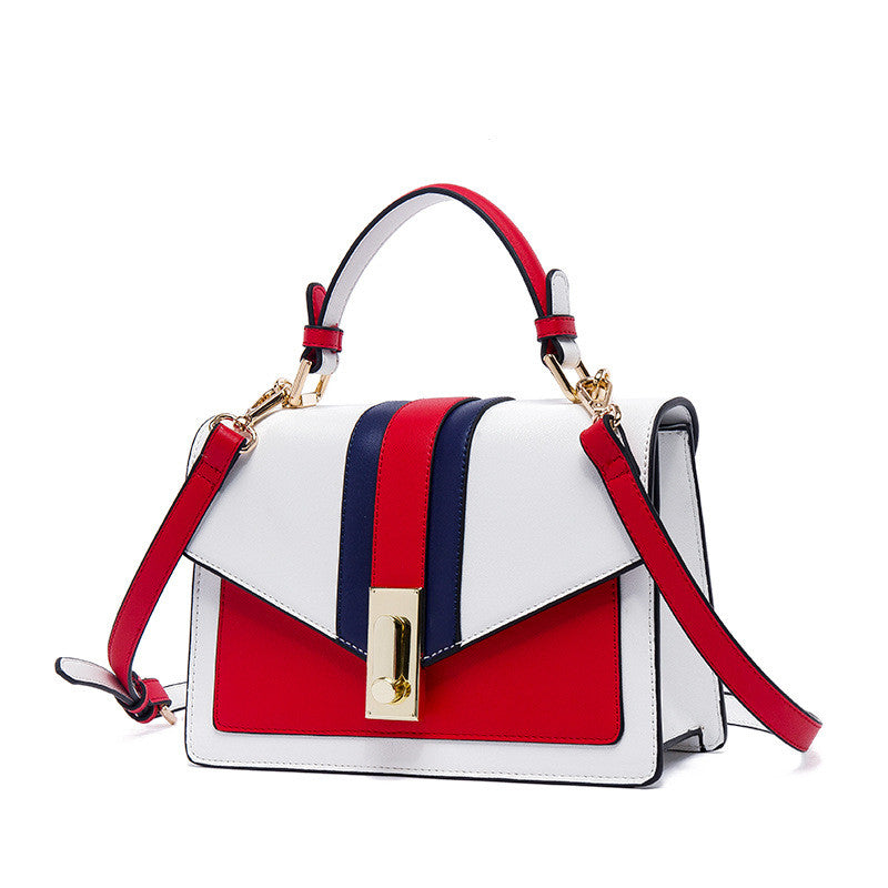 Bolsa BellaLux branco e vermelho - VIEL ELEGANCE