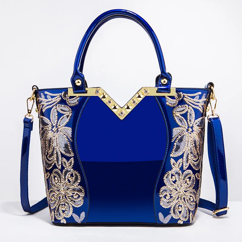 Bolsa Feminina Estrela Cintilante - azul - Viel Elegance