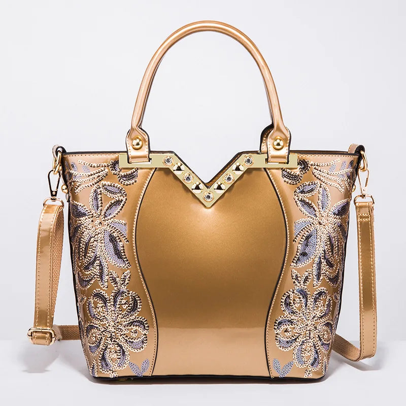 Bolsa Feminina Estrela Cintilante - gold - Viel Elegance