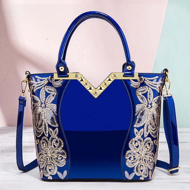 Bolsa Feminina Estrela Cintilante - azul - Viel Elegance