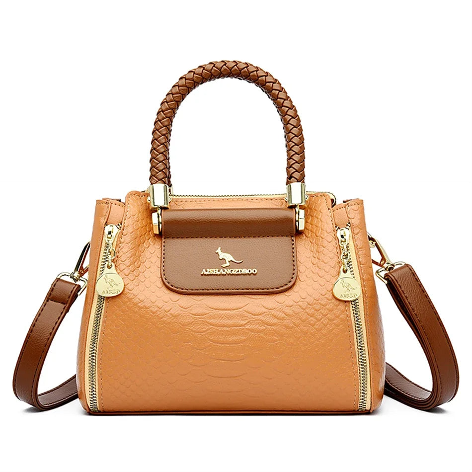 Bolsa Feminina Aishan - marrom - Viel Elegance