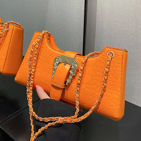 Bolsa Feminina Vibrancce Luxe - Viel Elegance - Laranja