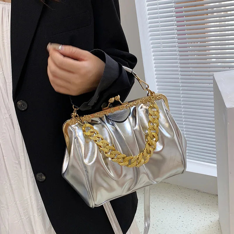 Bolsa Feminina Vibrancce Glamour - Viel Elegance - prata 