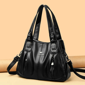 Bolsa de couro Luxe - Viel Elegance - preto