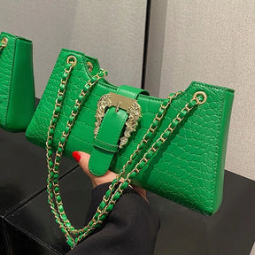 Bolsa Feminina Vibrancce Luxe - Viel Elegance - Verde 