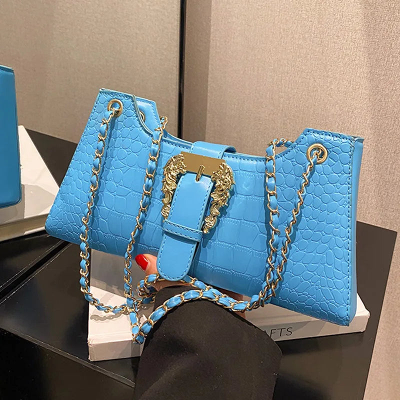 Bolsa Feminina Vibrancce Luxe - Viel Elegance - Azul