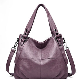 Bolsa de couro Aurora - Viel elegance - lilas 