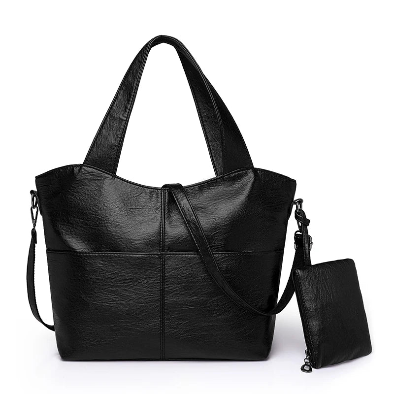 Bolsa de couro Magnífica - Viel Elegance - preto