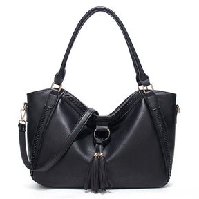 Bolsa de Couro Clássica - Viel Elegance - preto