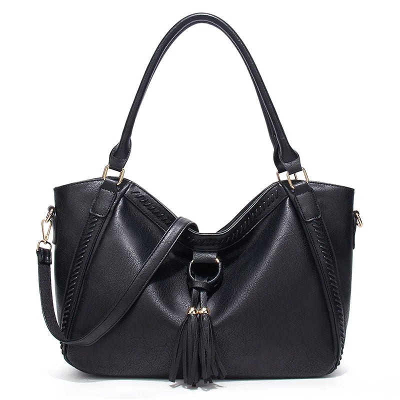 Bolsa de Couro Clássica - Viel Elegance - preto