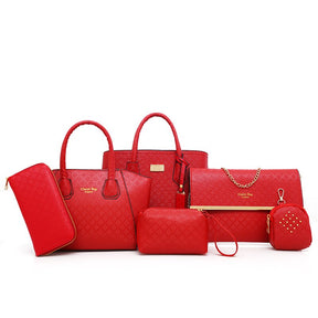 Kit bolsa feminina Harmonia Clássica - vermelho- Viel Elegance 