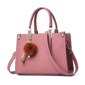 Bolsa Feminina Glamour Pompom Rosa - VIEL ELEGANCE 