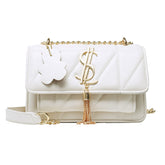 Bolsa Diamante Dourado - branco - Viel Elegance