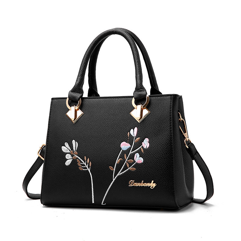 Bolsa Elegância Floral Preto - VIEL ELEGANCE