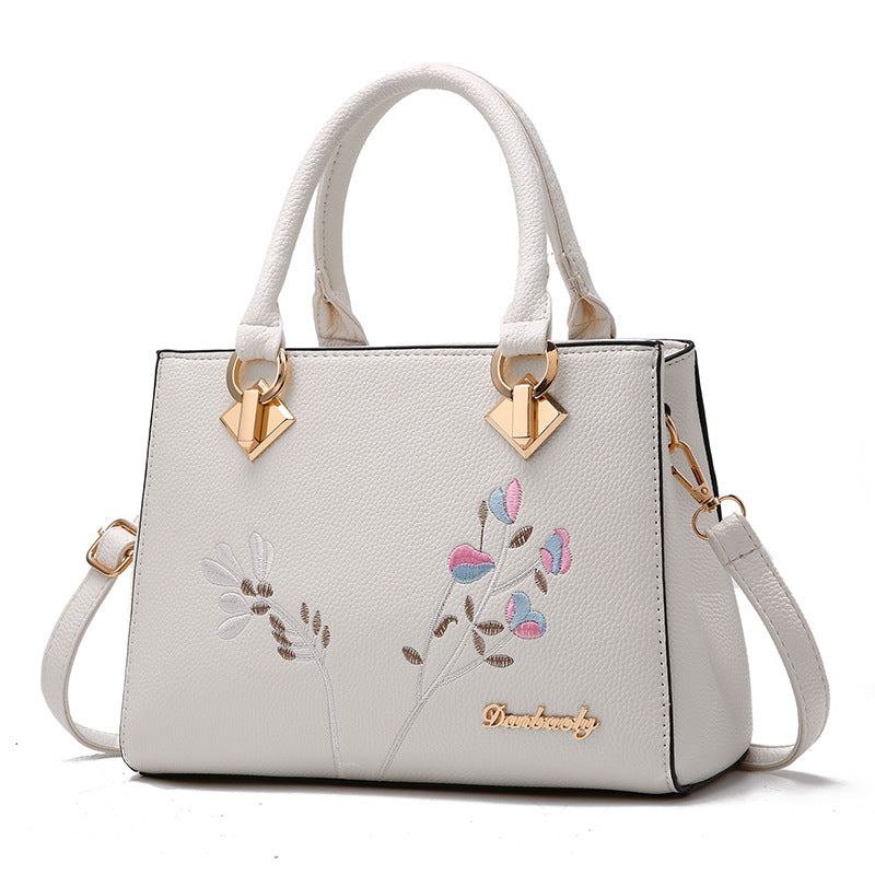 Bolsa Elegância Floral Branco - VIEL ELEGANCE