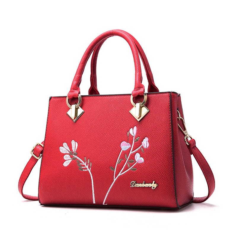 Bolsa Elegância Floral Vermelho - VIEL ELEGANCE