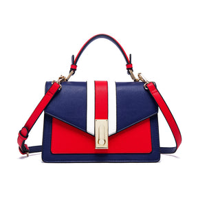 Bolsa BellaLux azul e vermelho - VIEL ELEGANCE