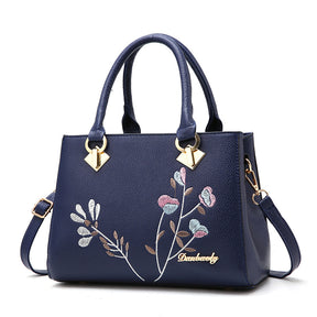 Bolsa Elegância Floral Azul - VIEL ELEGANCE